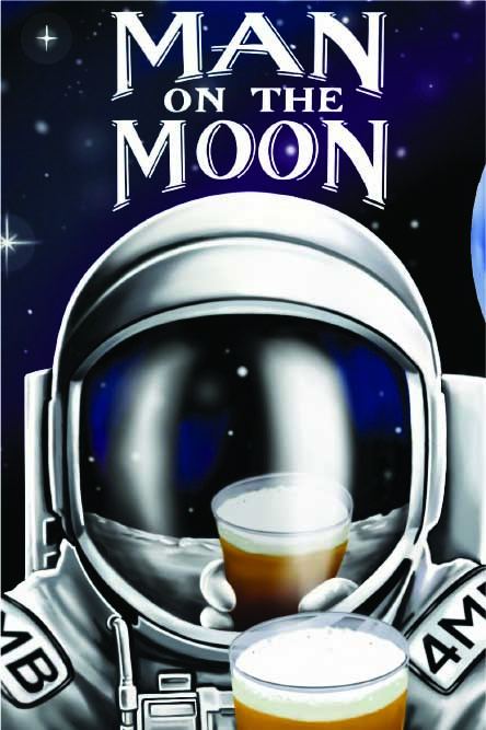 On July 20th 1969, Apollo 11 landed on the moon. This IPA is a tribute to the bravery and dedication of every man and woman involved in the US space program. This golden IPA is highlighted with hints of grapefruit, mango, and papaya.